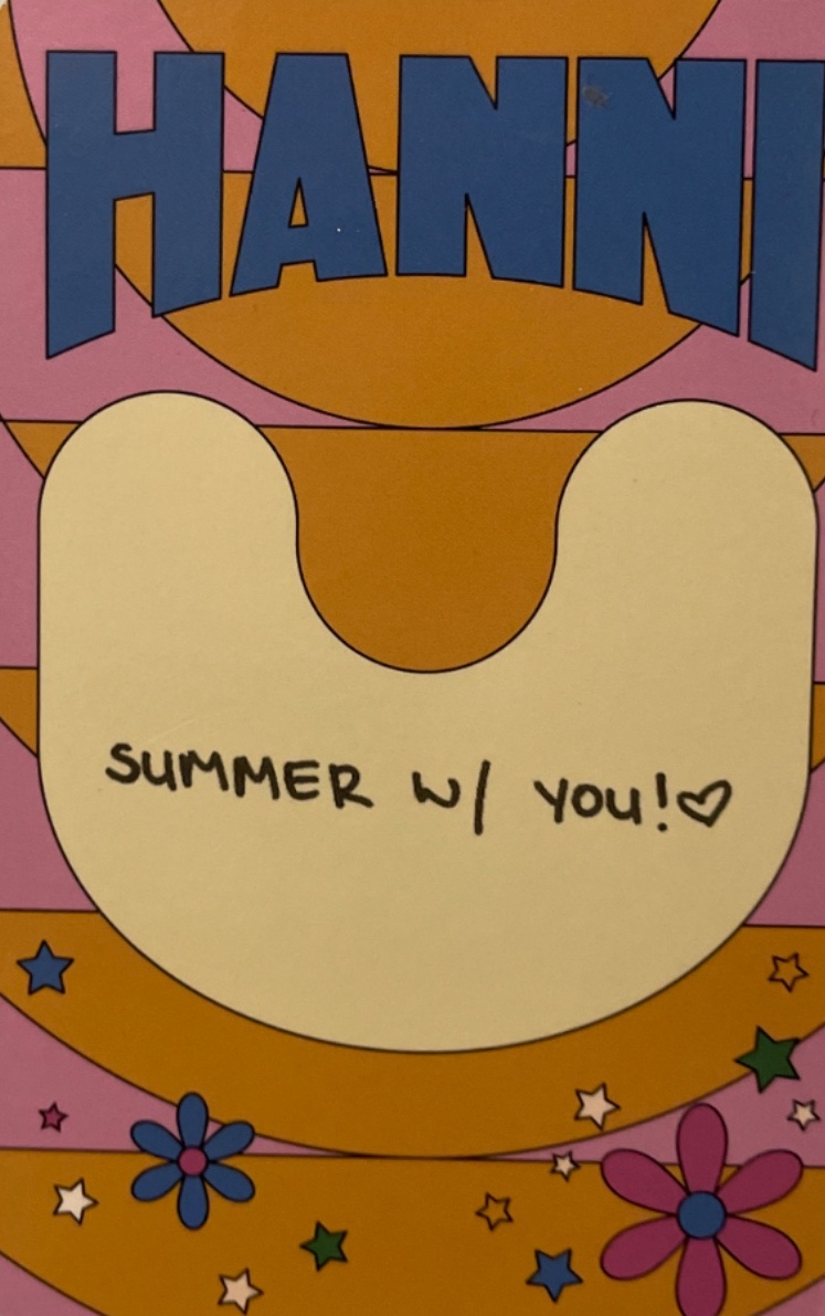 Hanni NewJeans photocard back side - Photocards