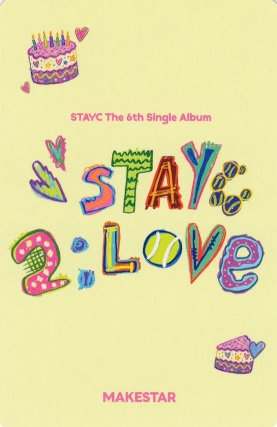 Sumin STAYC photocard back side - Offline