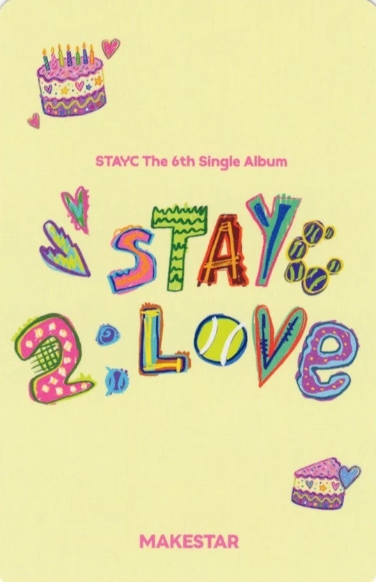 J STAYC photocard back side - Offline