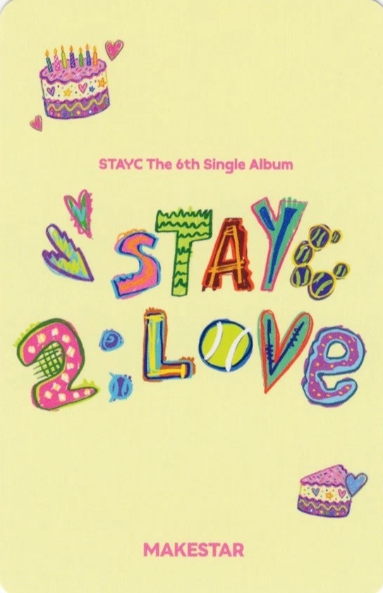 ISA STAYC photocard back side - Offline