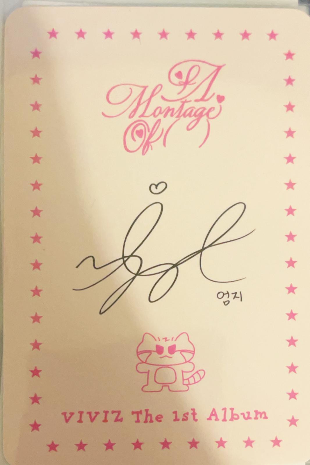 Umji VIVIZ photocard back side - Photocards