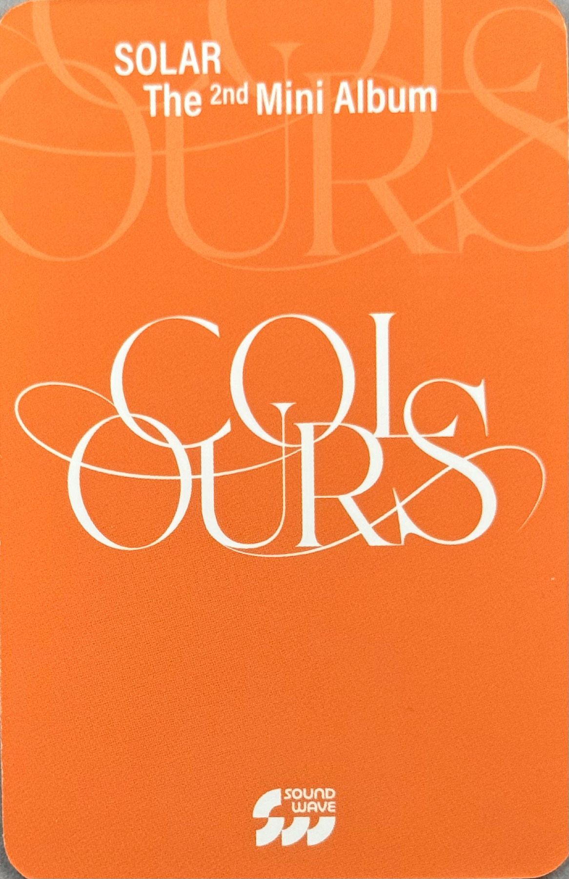 Solar Solar photocard back side - Online