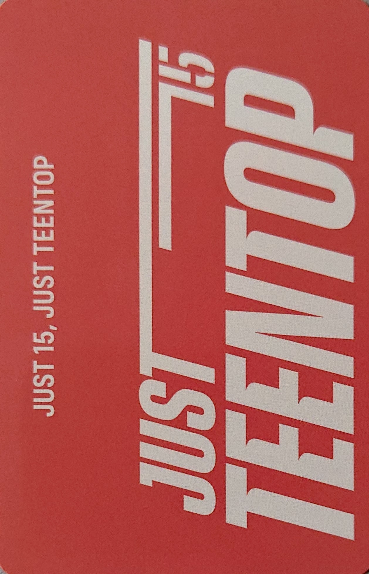 Niel TEEN TOP photocard back side - Concept Photocard