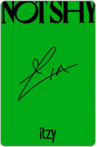 LIA ITZY photocard back side - Photocards