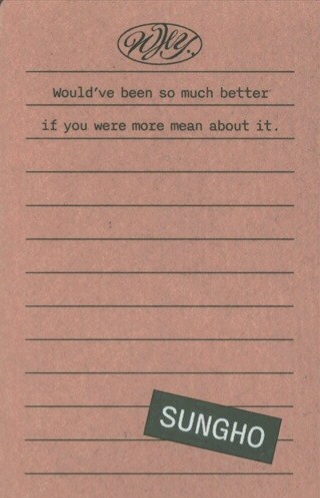 Sungho BOYNEXTDOOR photocard back side - Photocard
