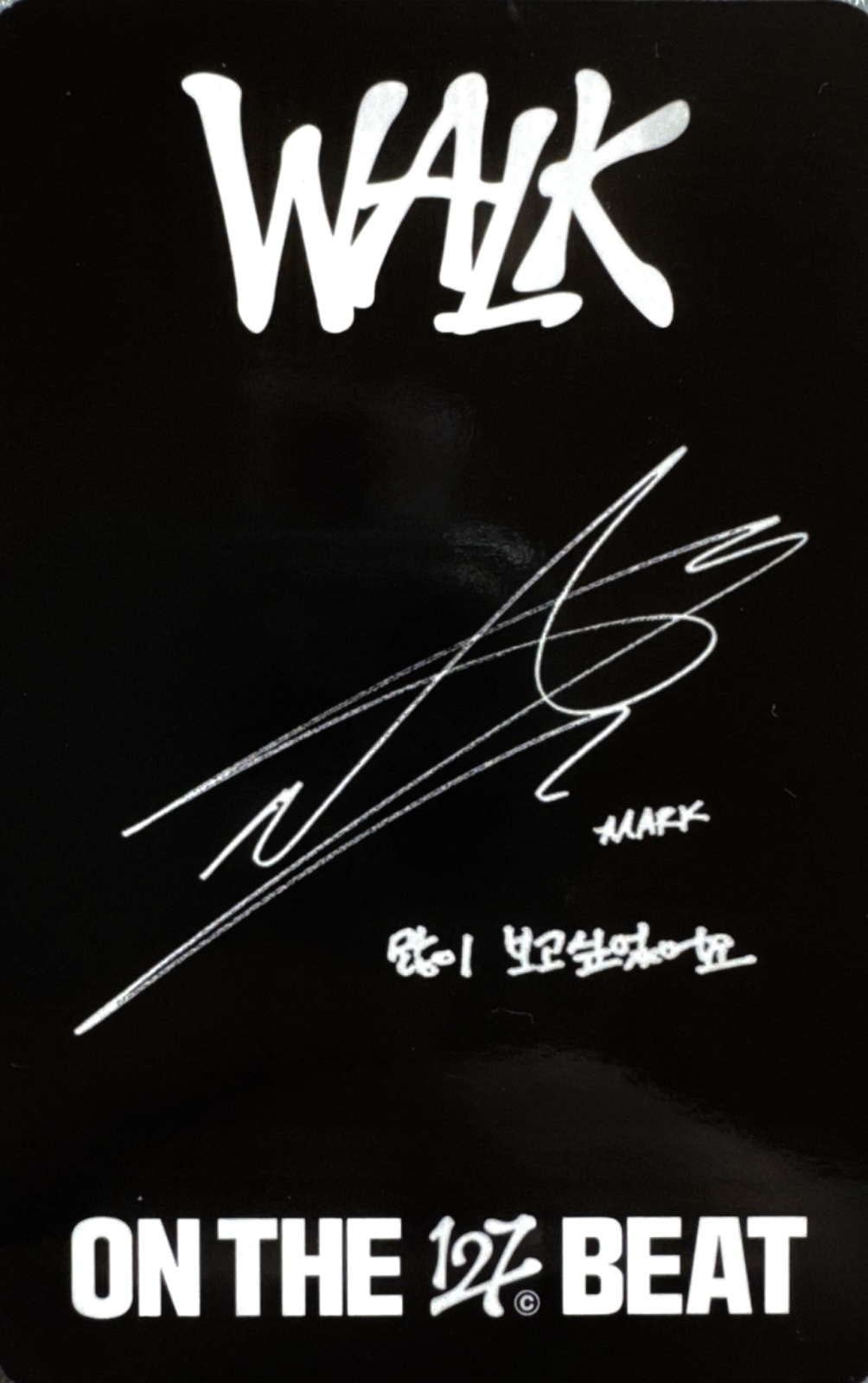 Mark NCT 127 photocard back side - Photocards
