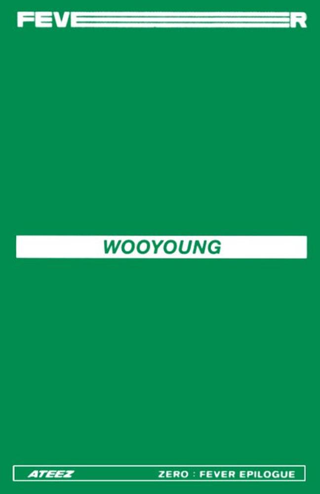 Wooyoung ATEEZ photocard back side - Limited Photocards