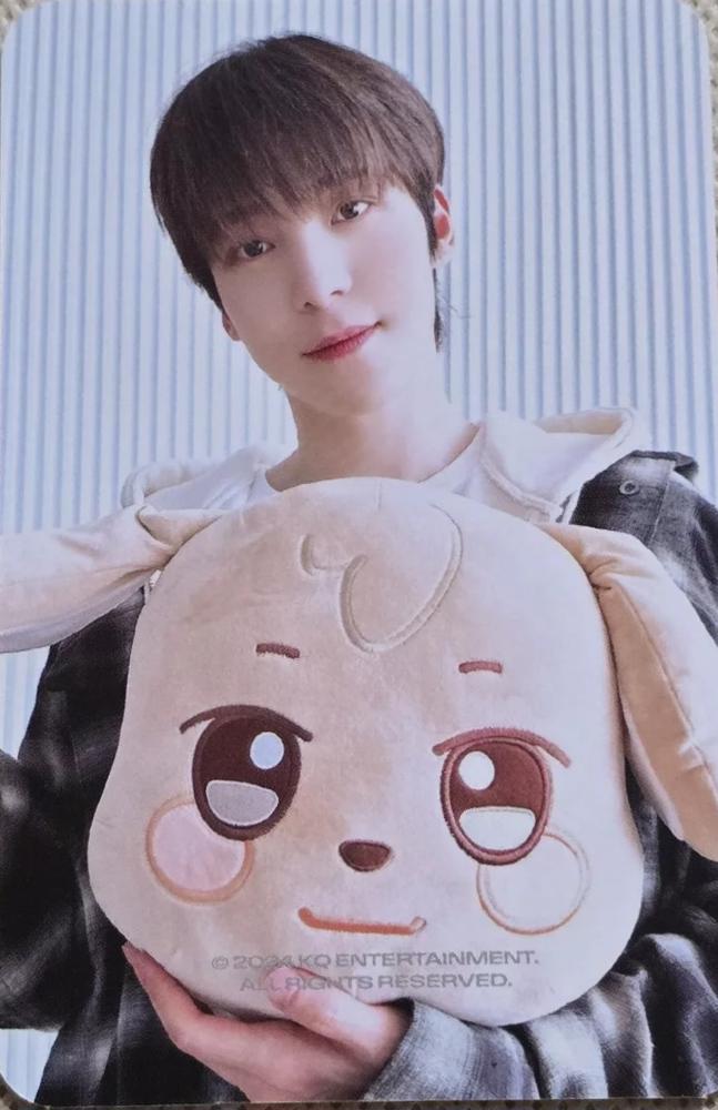Yunho ATEEZ photocard back side - Plush Cushion