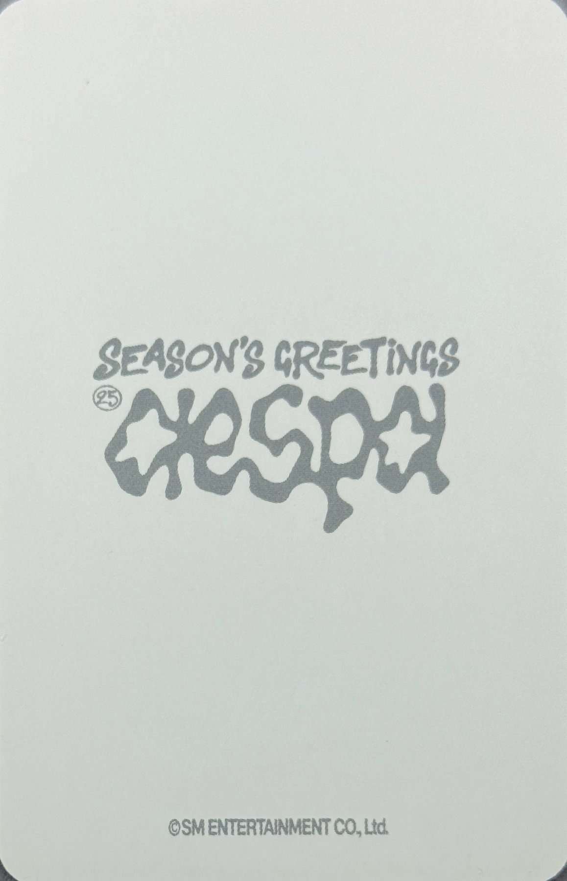 Karina aespa photocard back side - Photocards