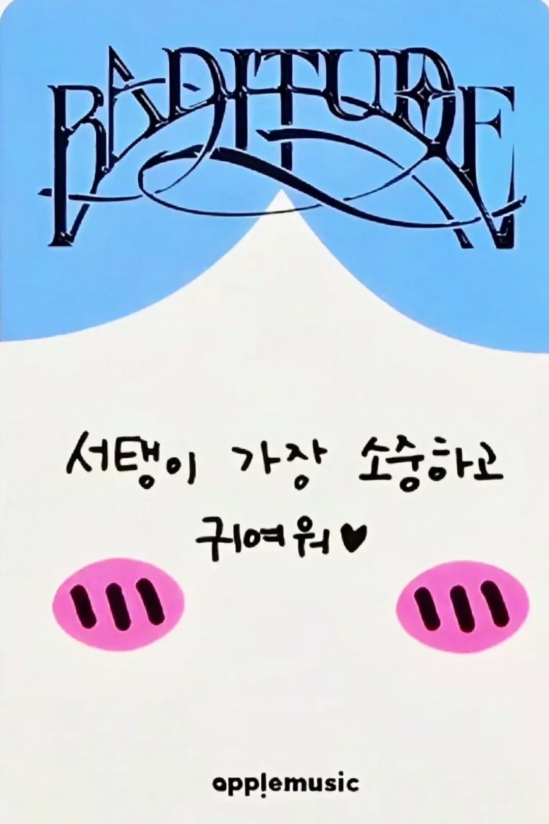 Soojin SooJin photocard back side - Offline