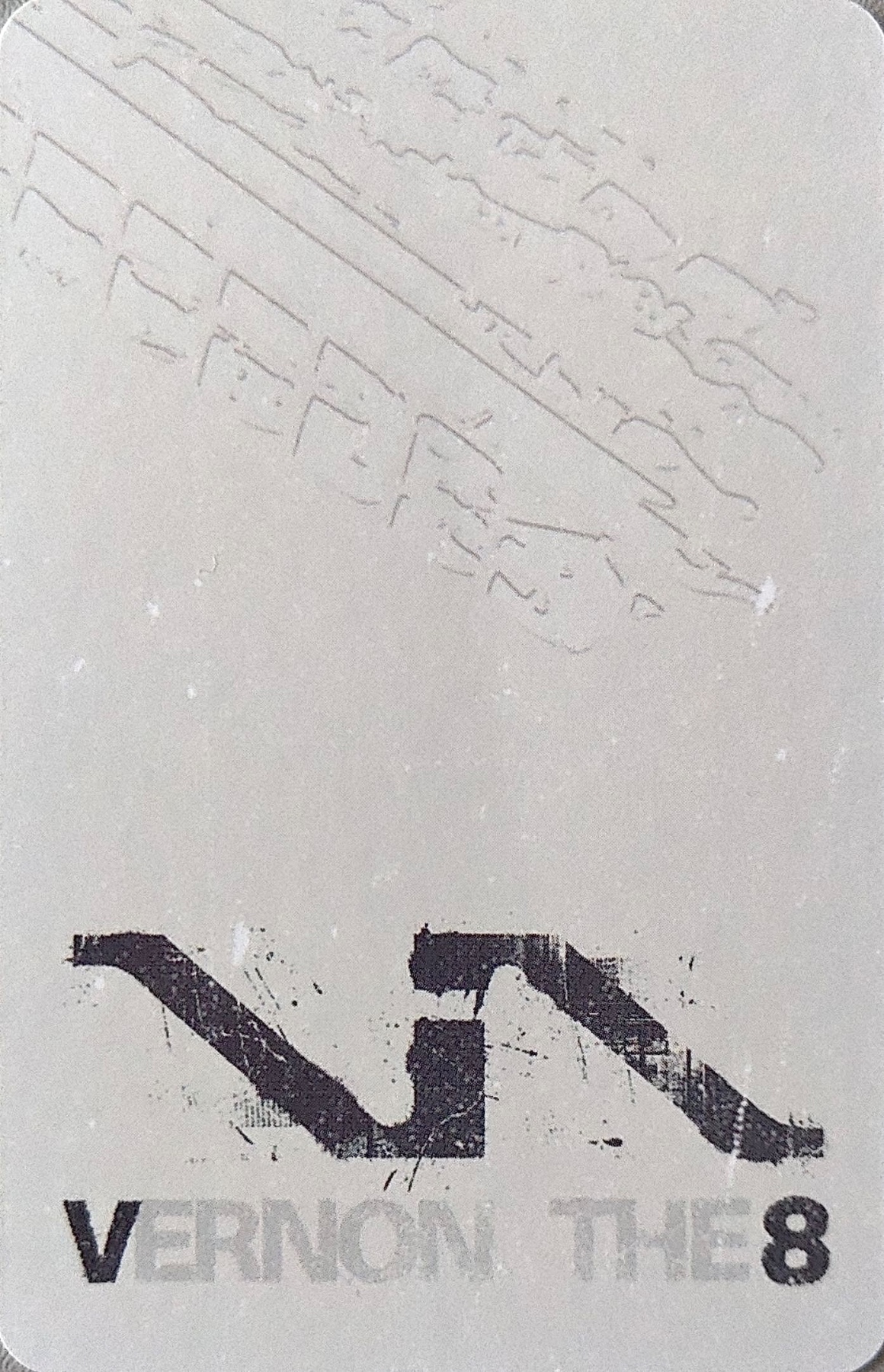 The8 & Vernon V8 photocard back side - Photocard (Unit)