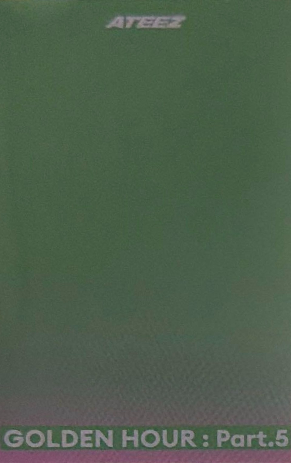 San ATEEZ photocard back side - Preorder Benefit (Photobook ver.)