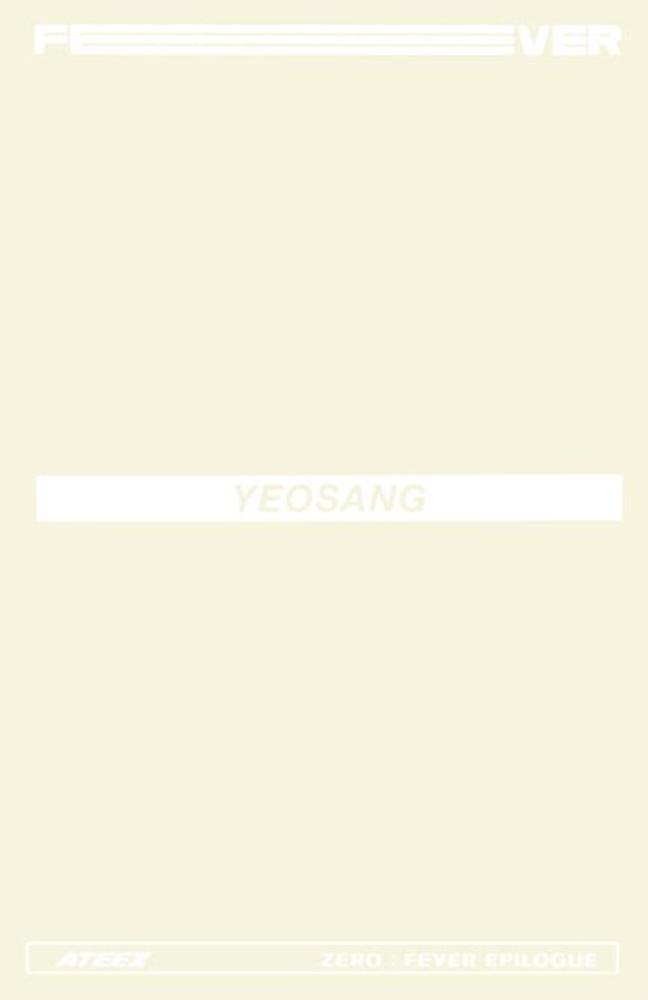 Yeosang ATEEZ photocard back side - Limited Photocards