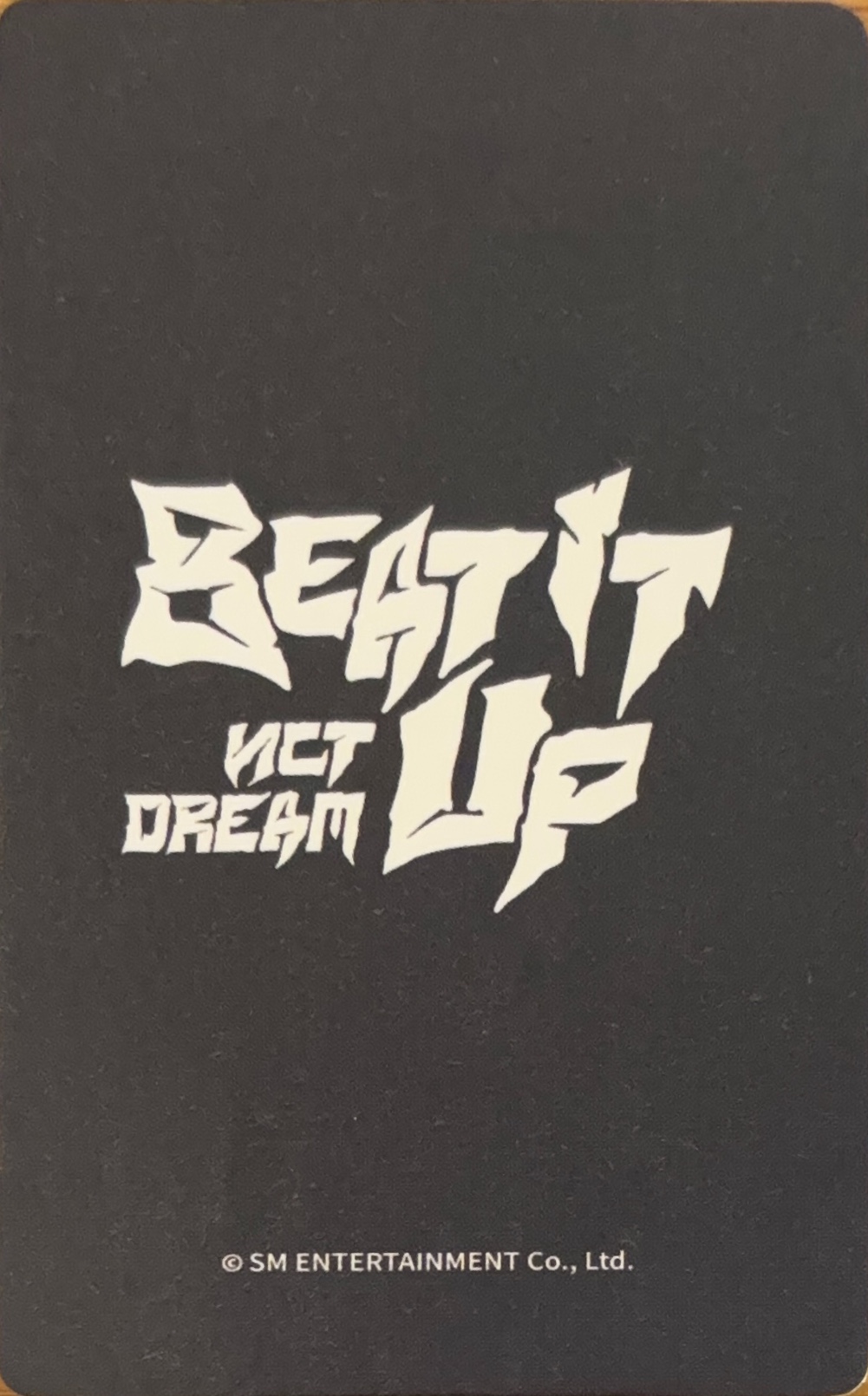 Jisung NCT DREAM photocard back side - Benefit