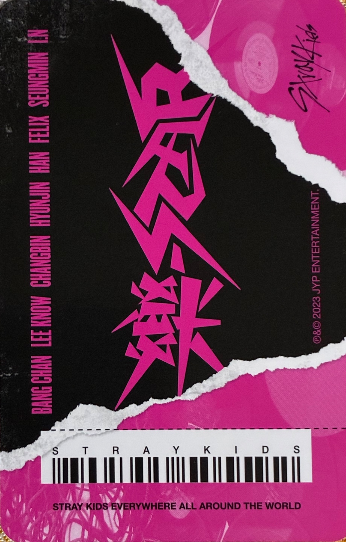 Felix Stray Kids photocard back side - Photocards