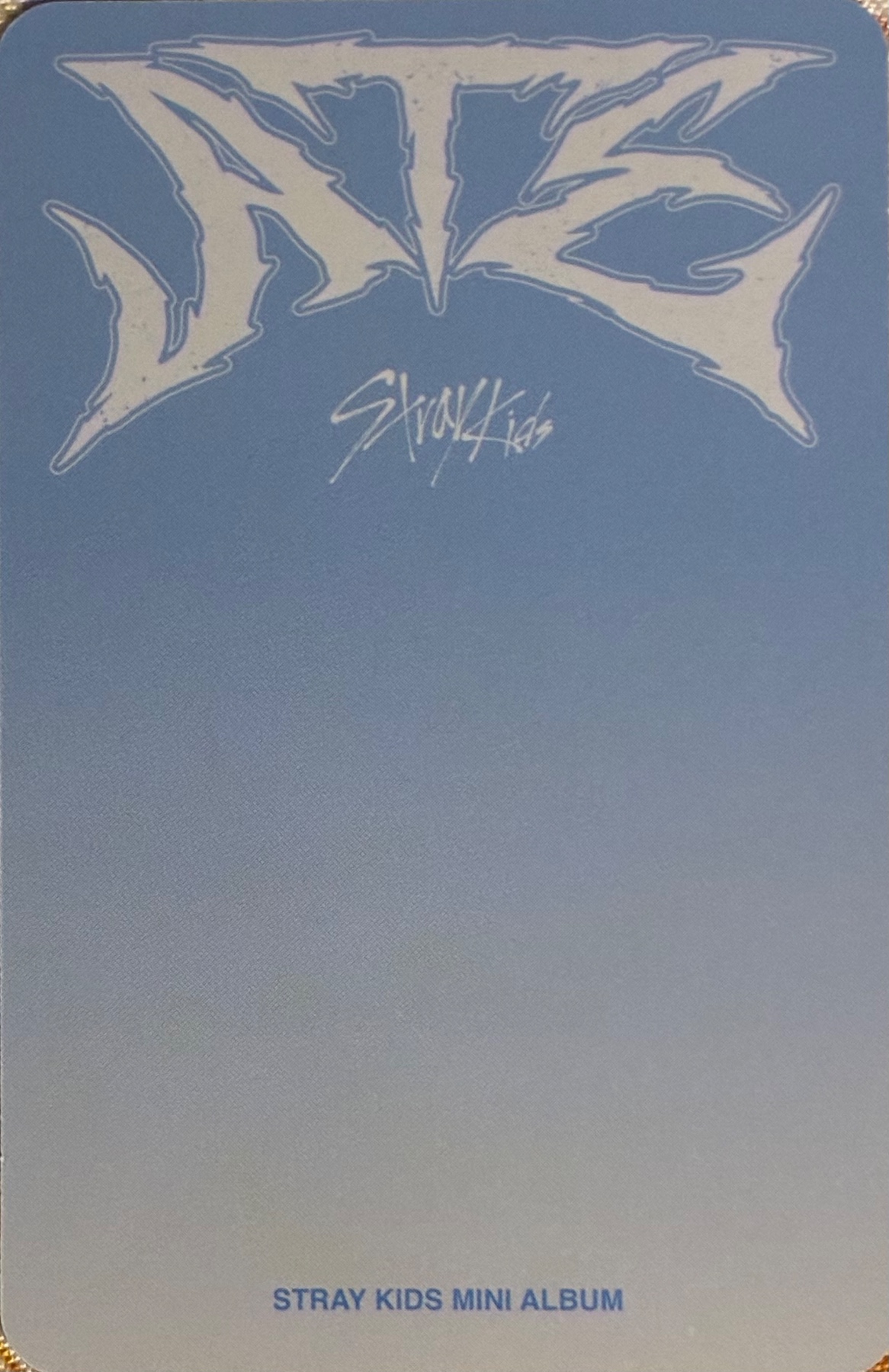 Han Stray Kids photocard back side - Random Photocard