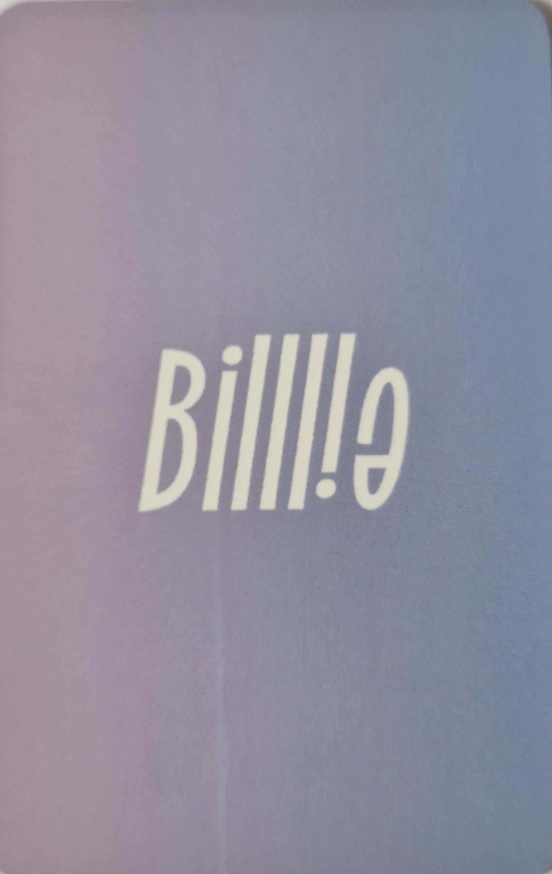 Moon Sua Billlie photocard back side - Benefit