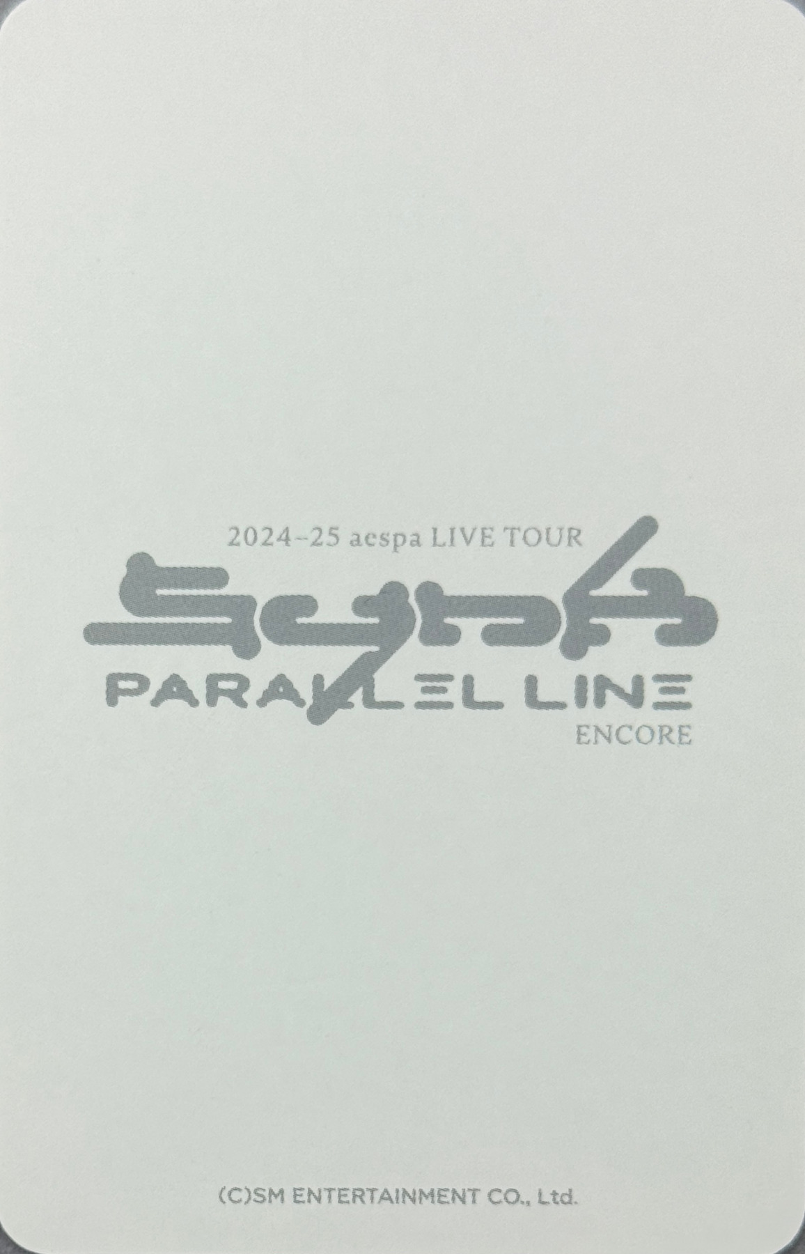 Giselle aespa photocard back side - Fortune Scratch Photocard Set
