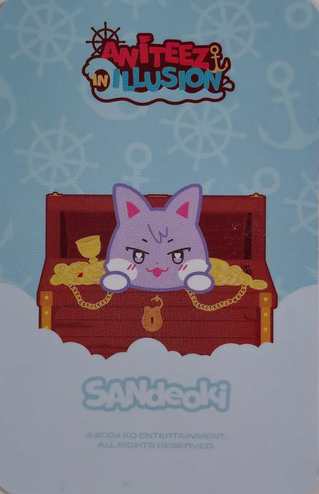 San ATEEZ photocard back side - Acrylic Multi Holder