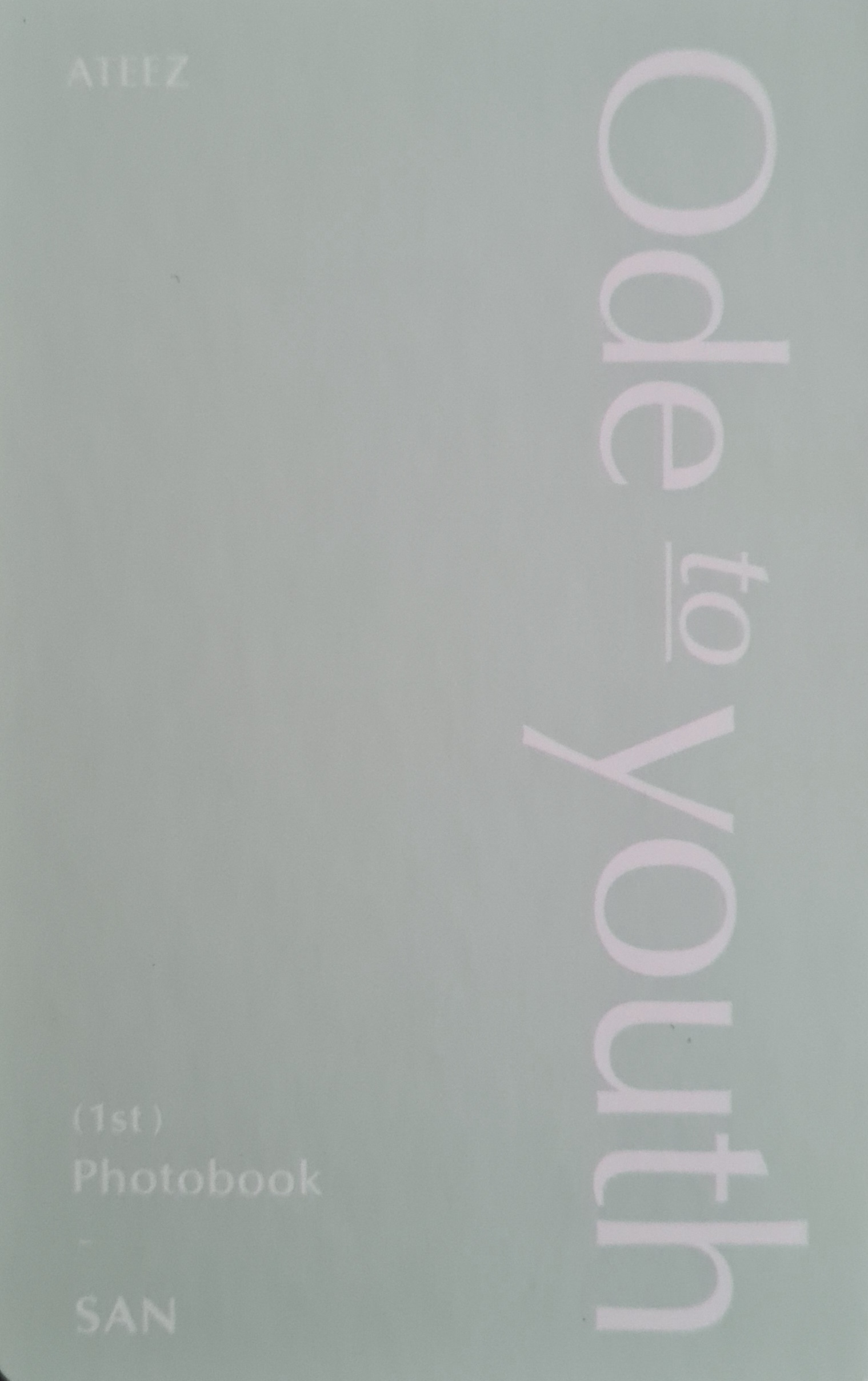 San ATEEZ photocard back side - Pre-Order