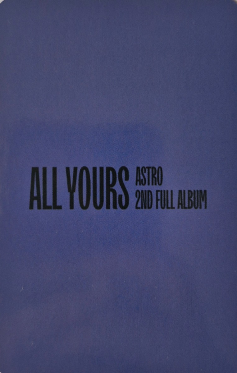 JinJin ASTRO photocard back side - Preorder