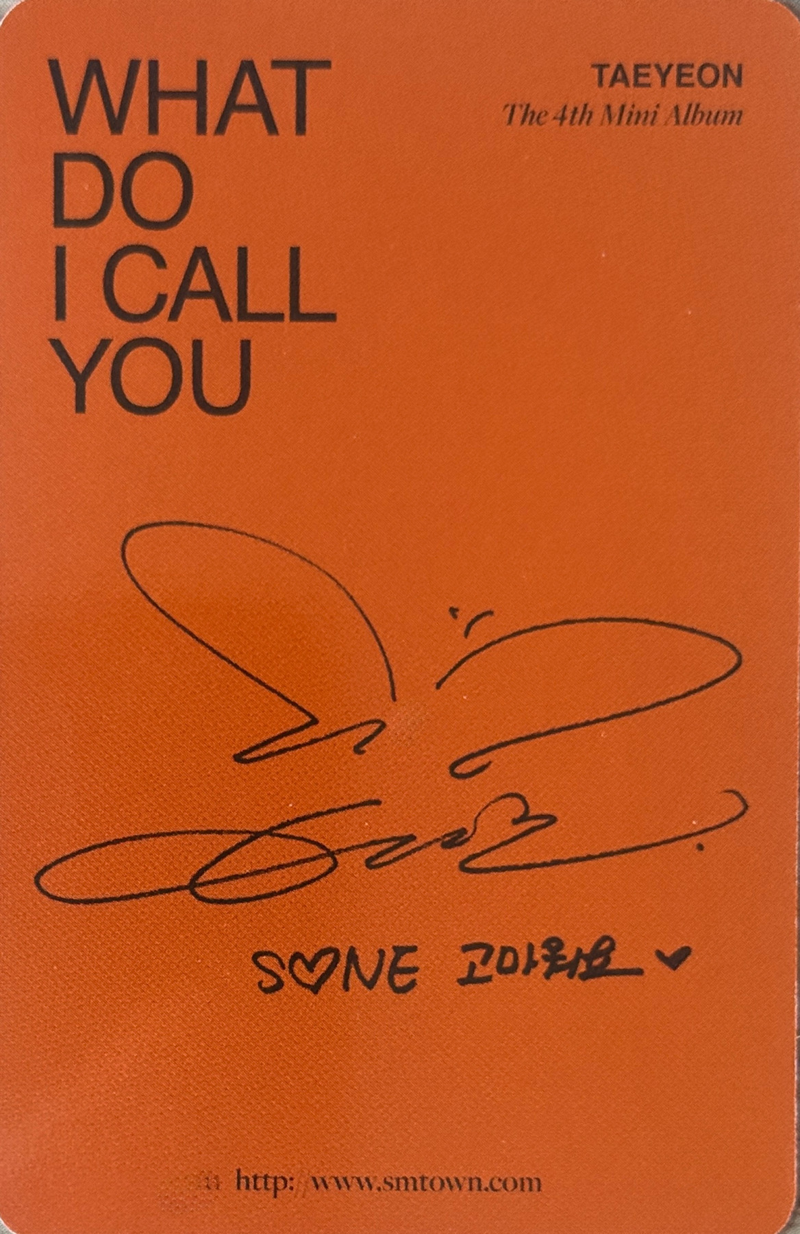 Taeyeon Taeyeon photocard back side - Photocards
