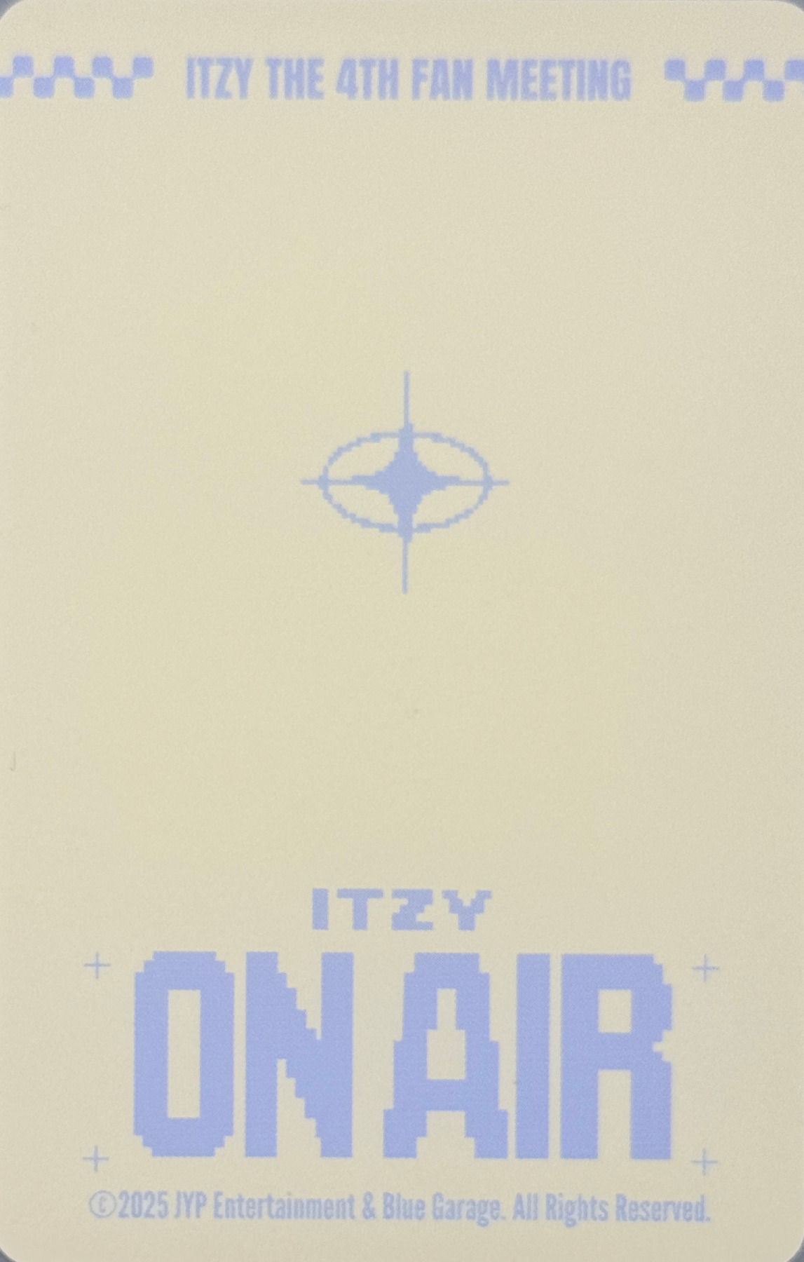 Yeji ITZY photocard back side - Trading Card Set