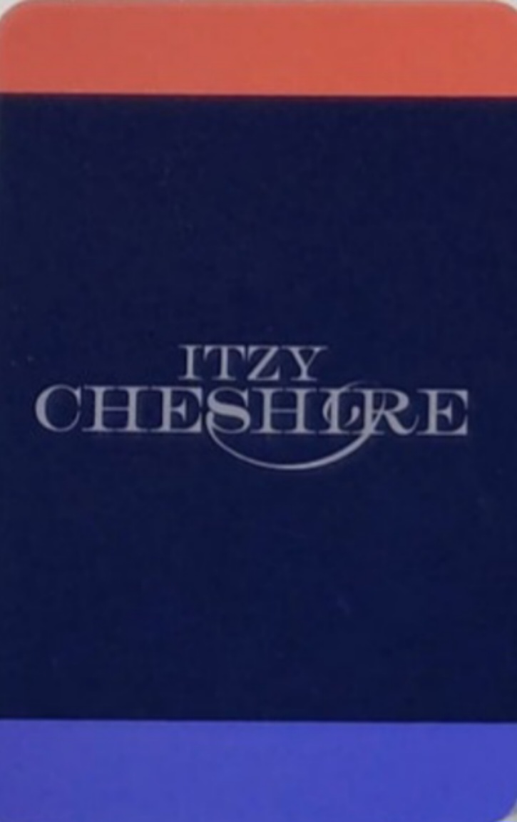 Chaeryeong ITZY photocard back side - Benefit