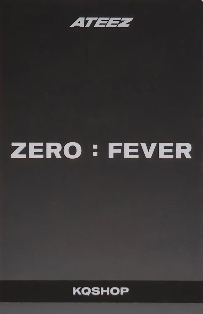 Yunho ATEEZ photocard back side - Rockstar Ver.