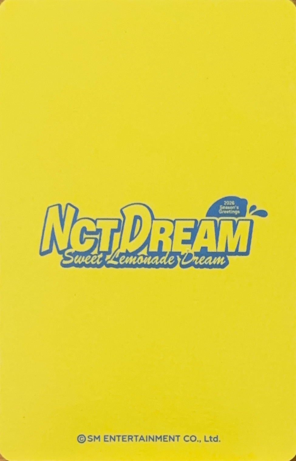Jaemin NCT DREAM photocard back side - SM Store - Preorder
