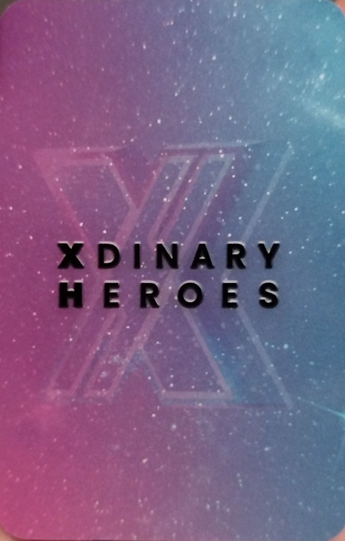 Gaon Xdinary Heroes photocard back side - JYP Shop Preorder Set