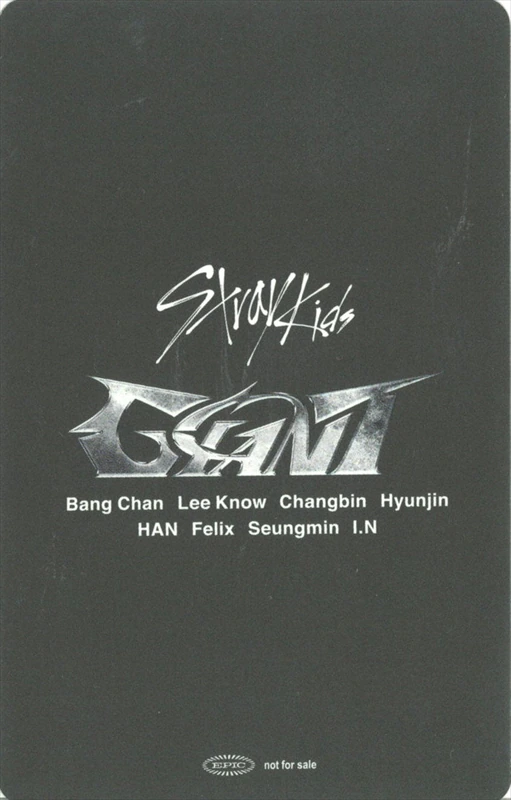 Han Stray Kids photocard back side - 12/07 - Kyocera Dome, Osaka