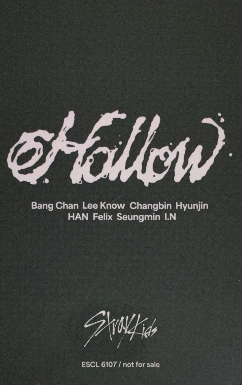 I.N Stray Kids photocard back side - Random Photocard