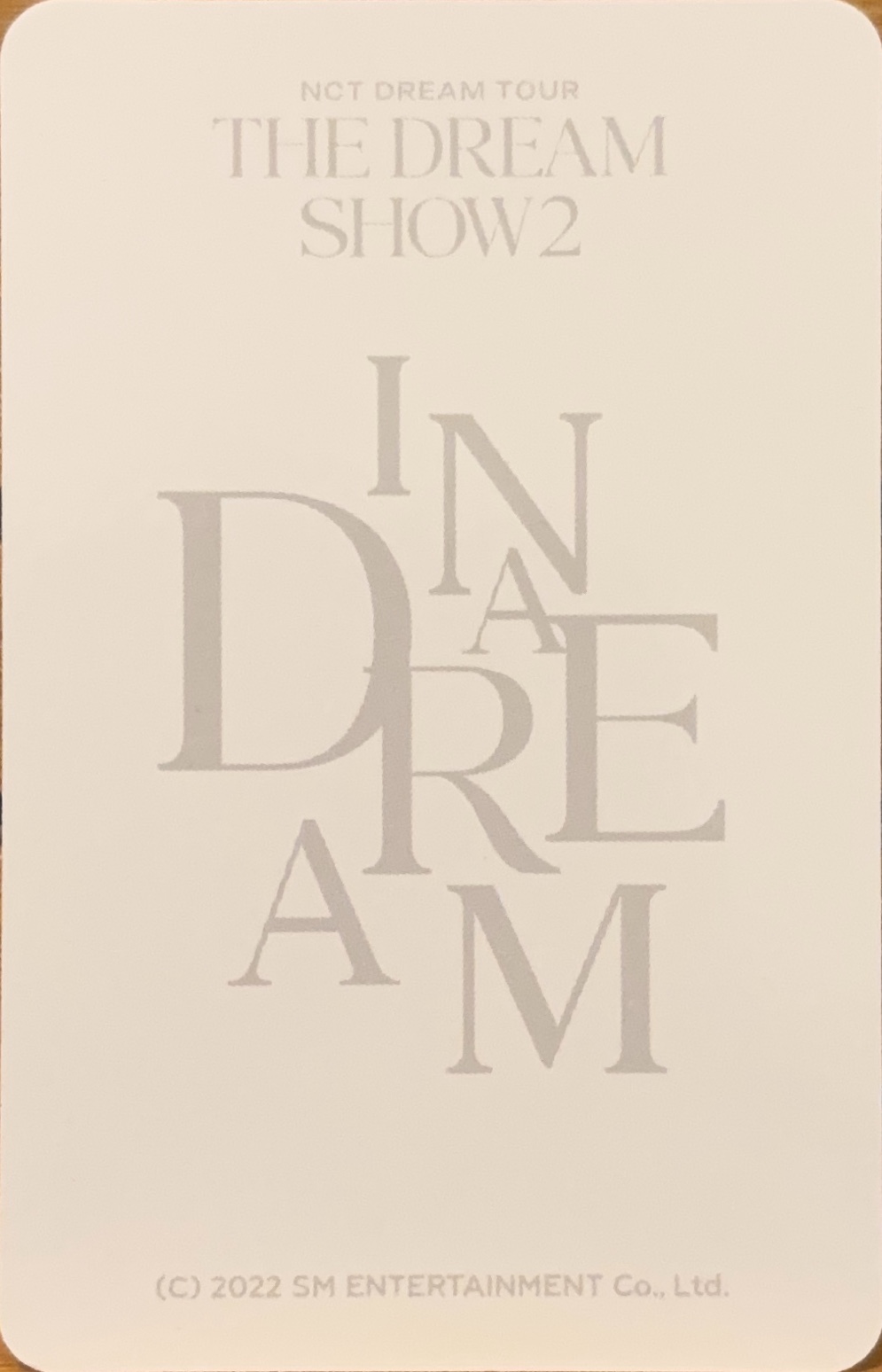 Jisung NCT DREAM photocard back side - Fortune Scratch Cards Set