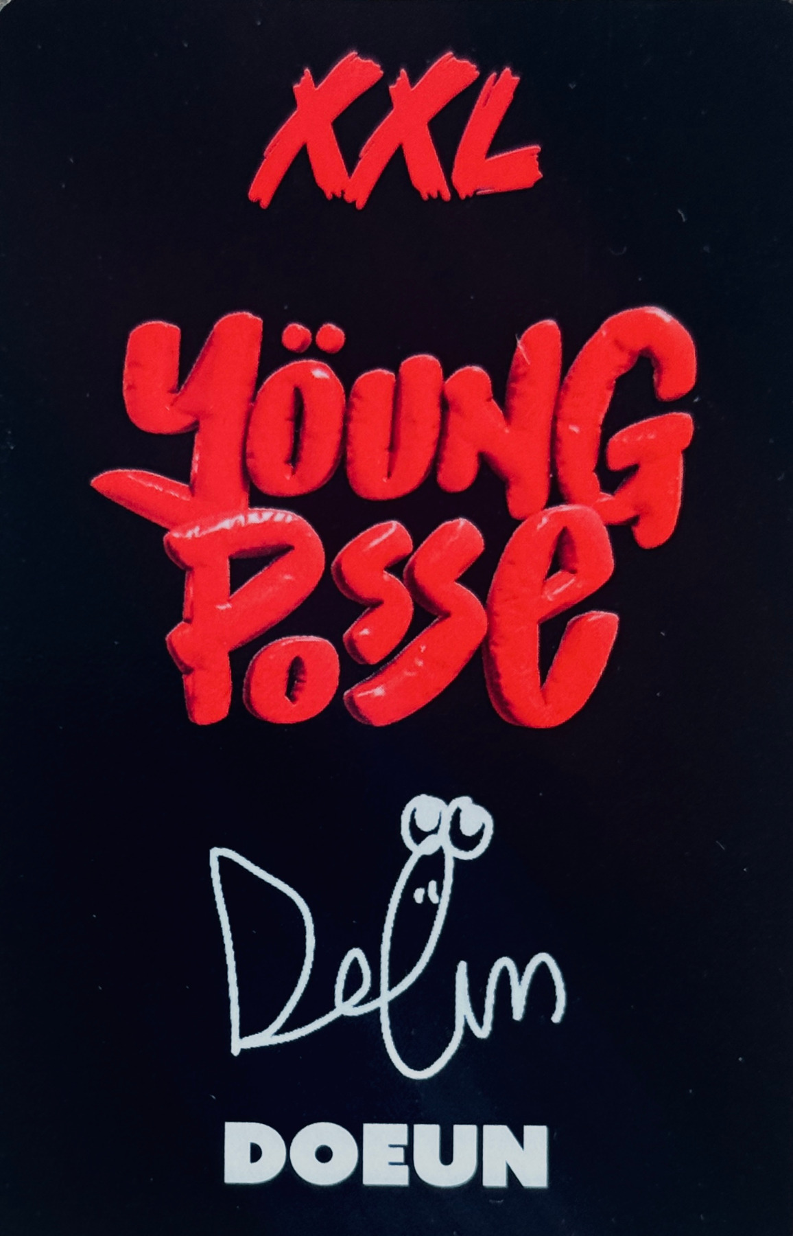 Doeun YOUNG POSSE photocard back side - Photocard