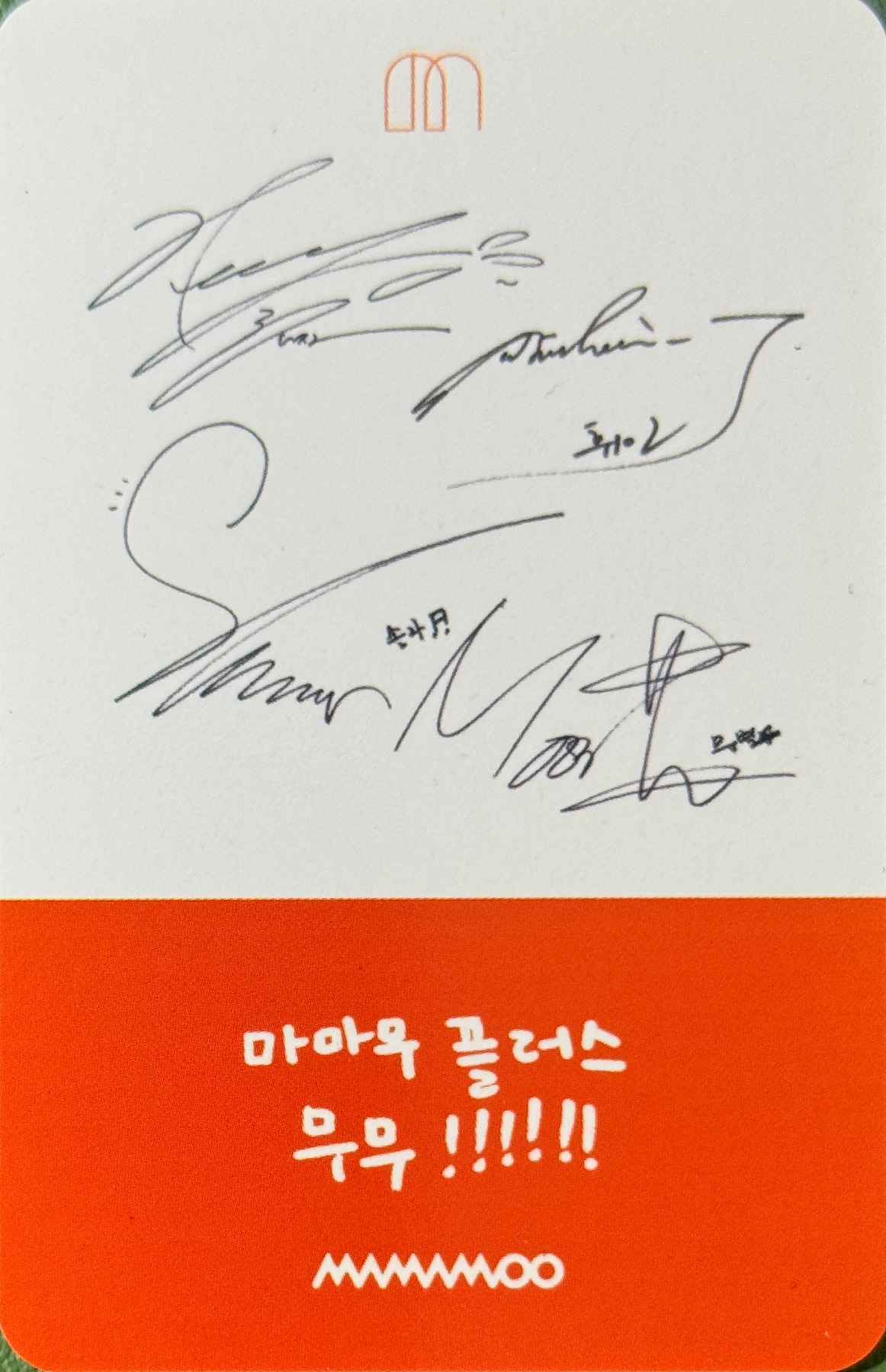 Solar, Moonbyul, Wheein & Hwasa MAMAMOO photocard back side - Photocard