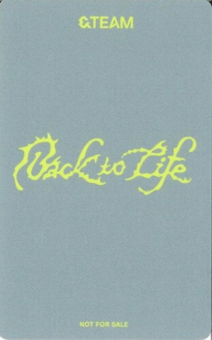 Maki &TEAM photocard back side - Benefit