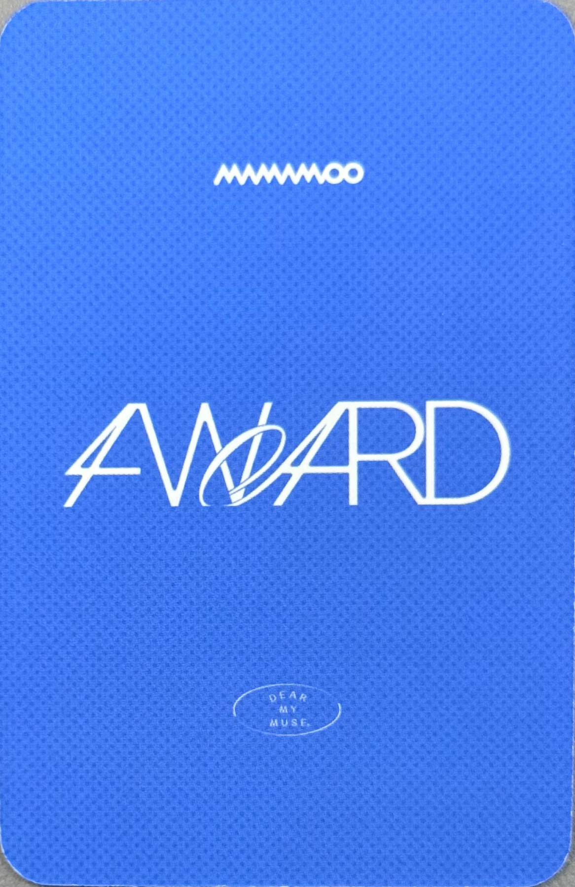 Wheein MAMAMOO photocard back side - Benefit