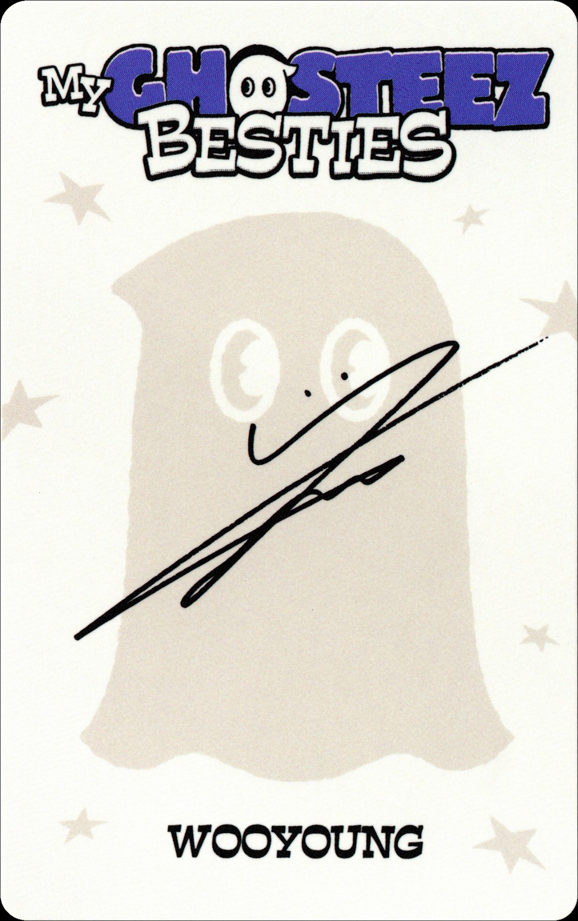 Wooyoung ATEEZ photocard back side - Photocard Set A
