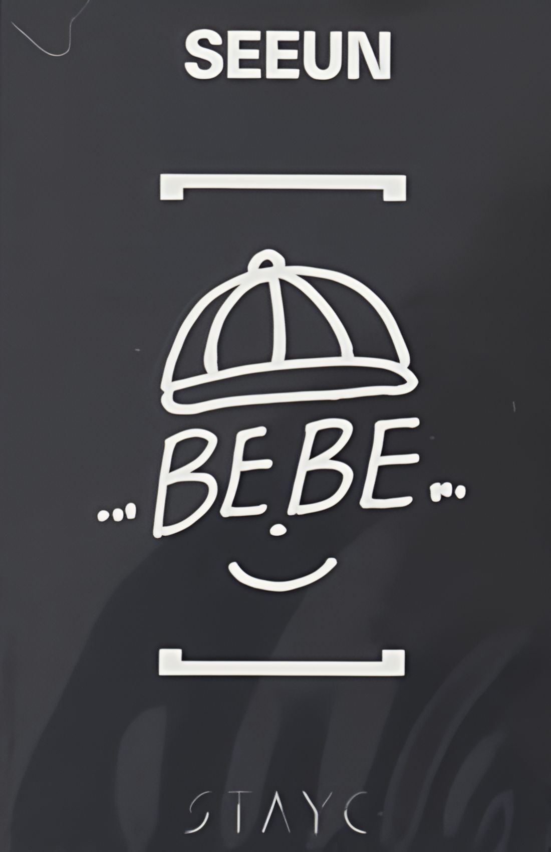 Seeun STAYC photocard back side - Bebe Ver.