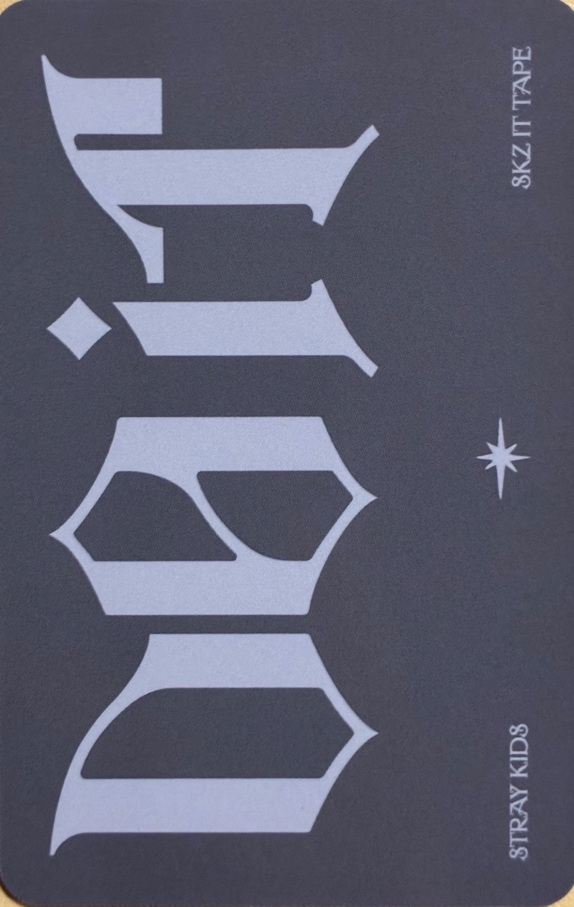 Seungmin Stray Kids photocard back side - Preorder