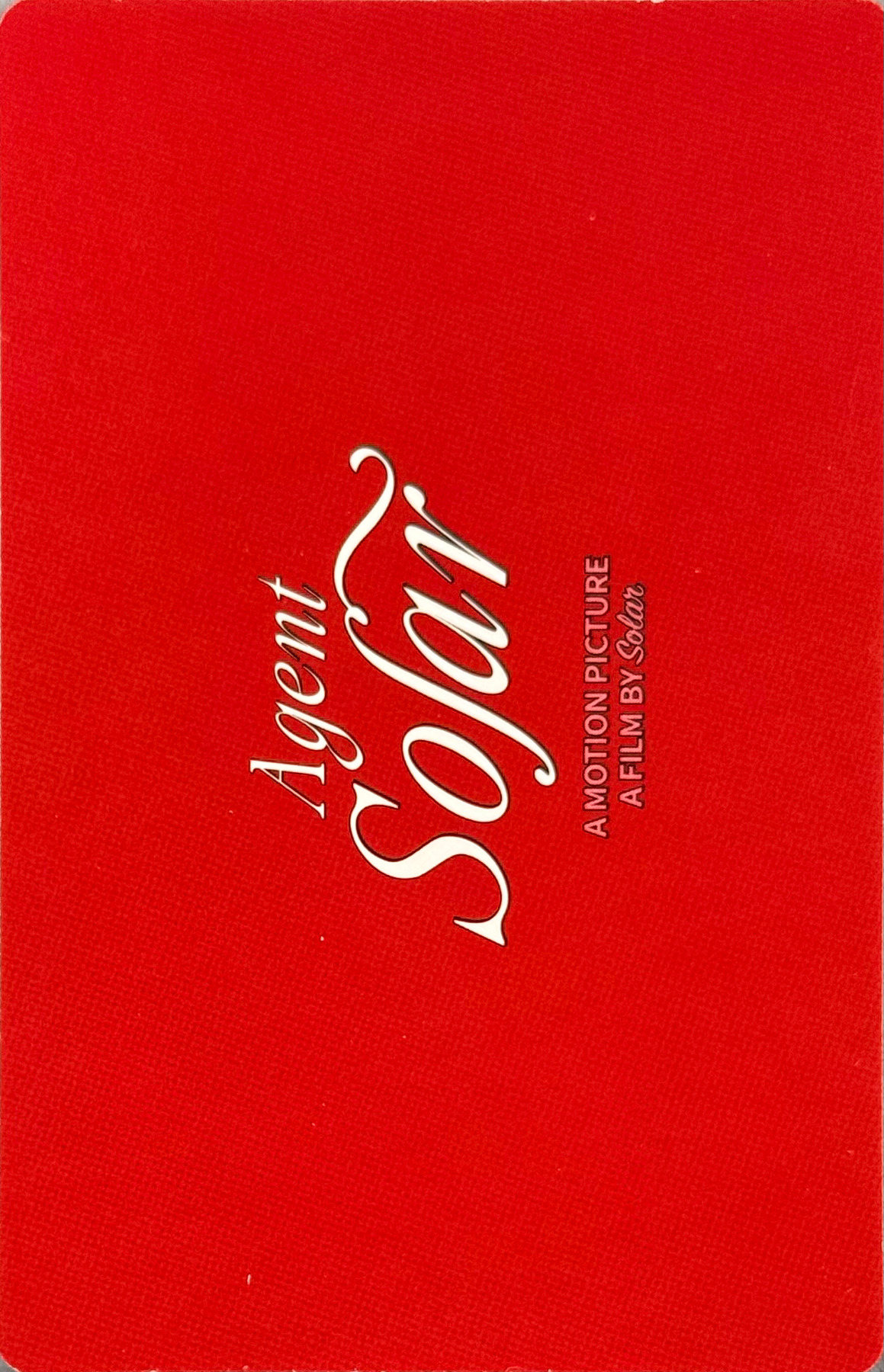 Solar Solar photocard back side - ID Card