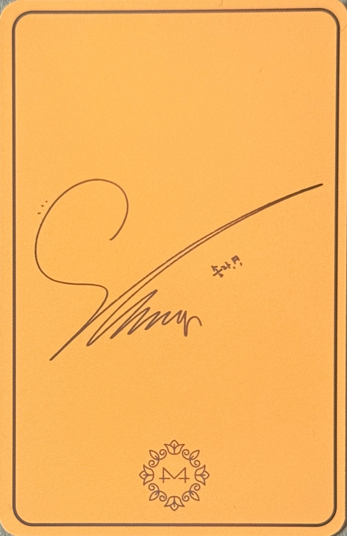 Solar MAMAMOO photocard back side - Photocard