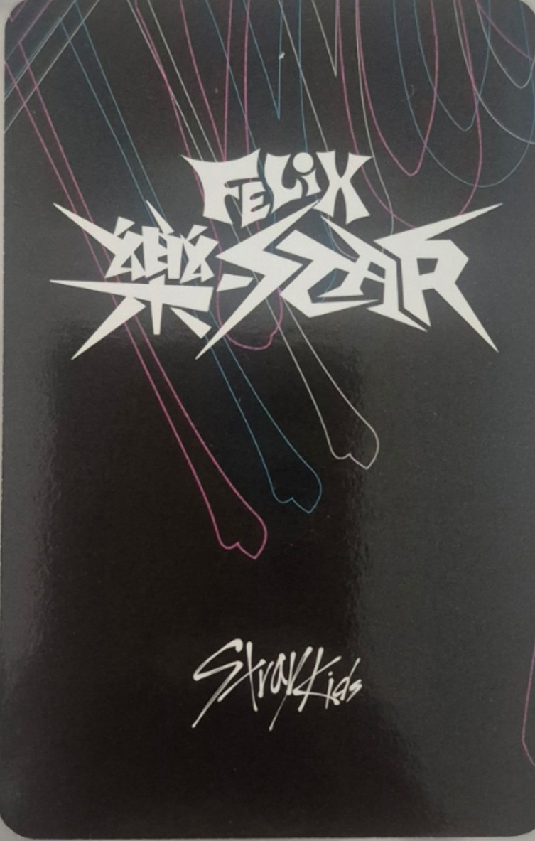 Felix Stray Kids photocard back side - Photocards