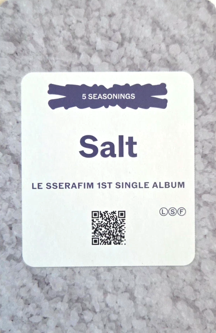 Chaewon LE SSERAFIM photocard back side - A-2