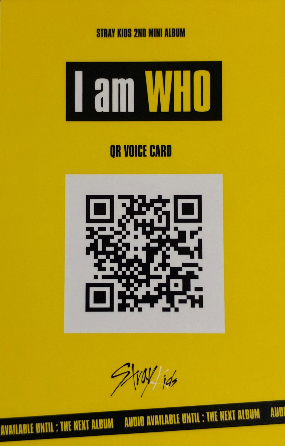 Changbin Stray Kids photocard back side - Behind Ver.