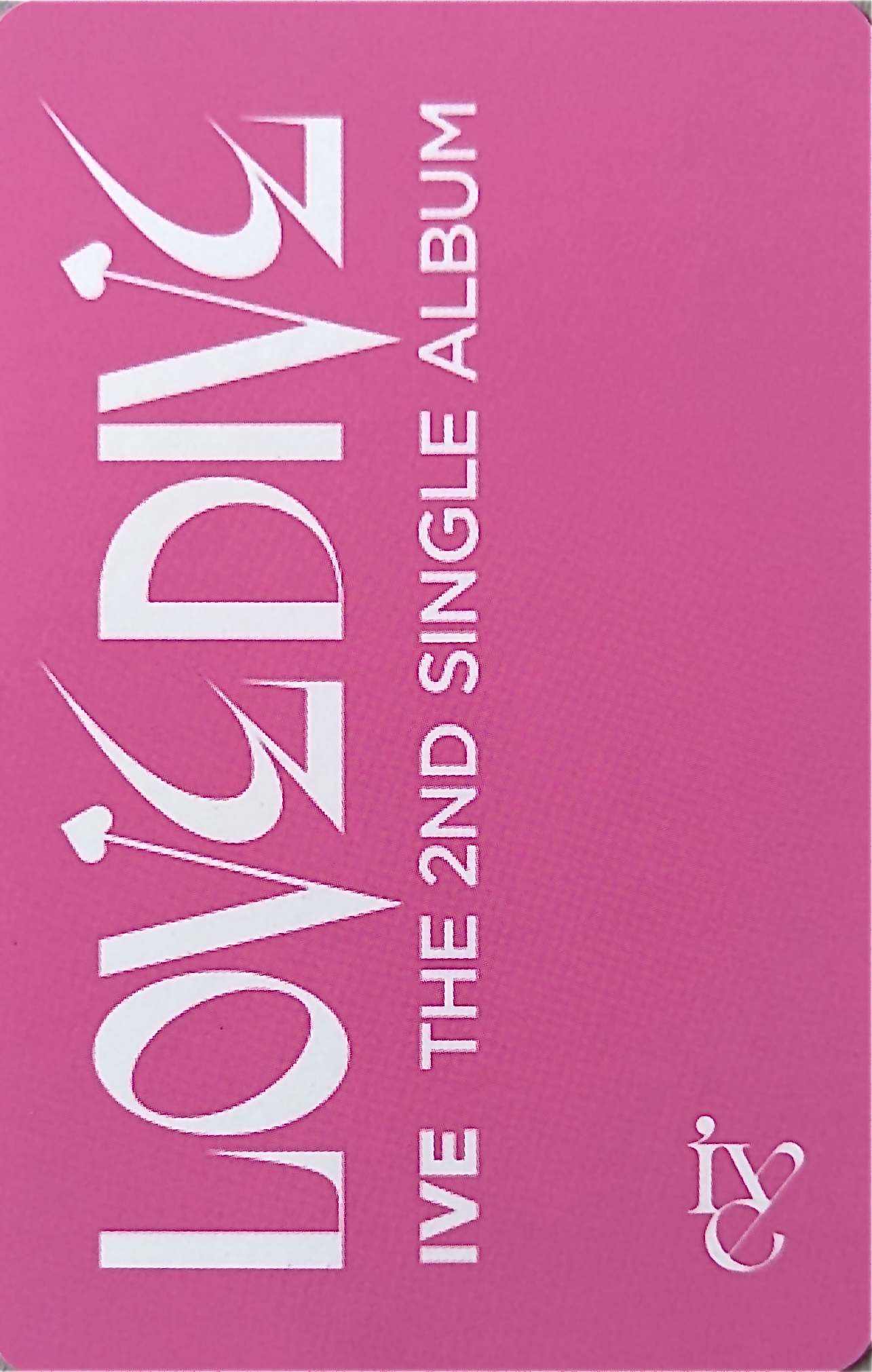 Gaeul IVE photocard back side - Online