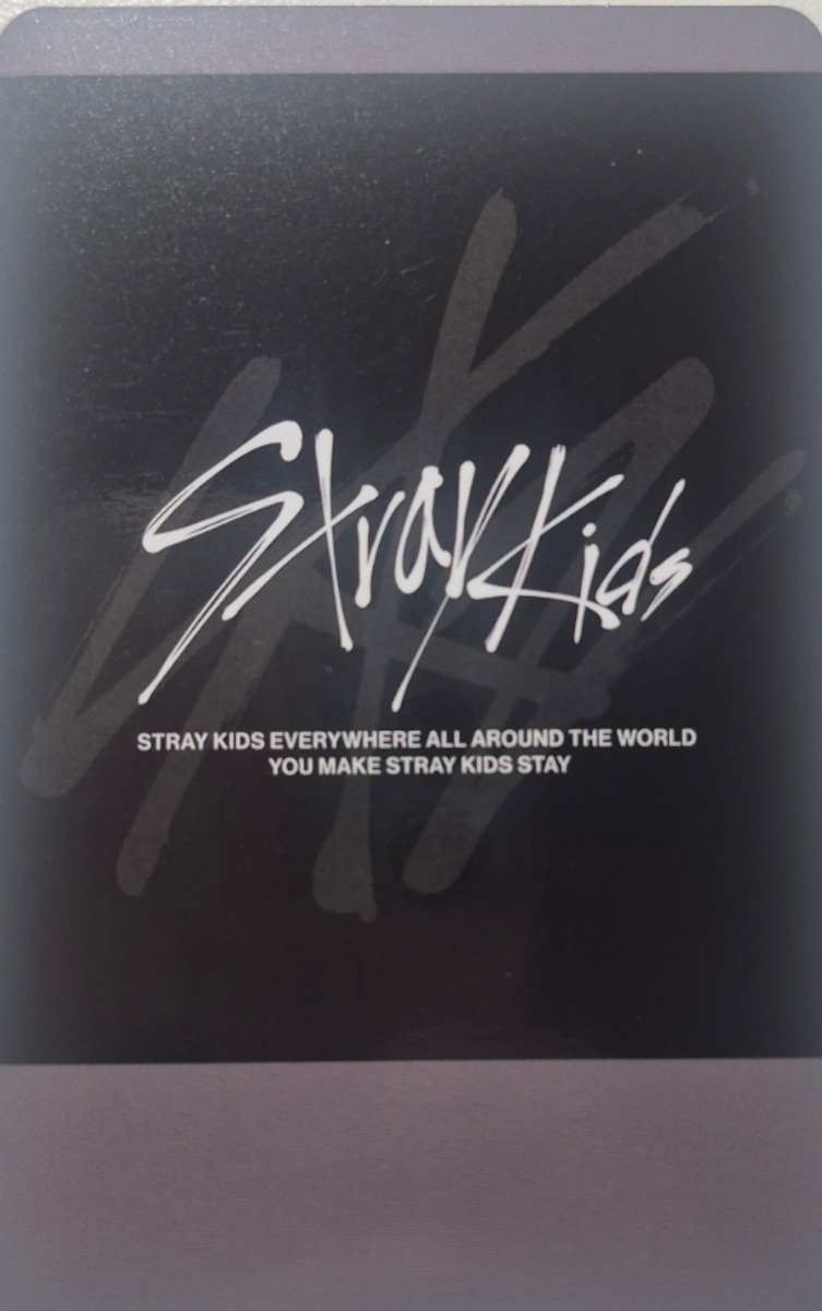 Lee Know Stray Kids photocard back side - Soundwave - Preorder
