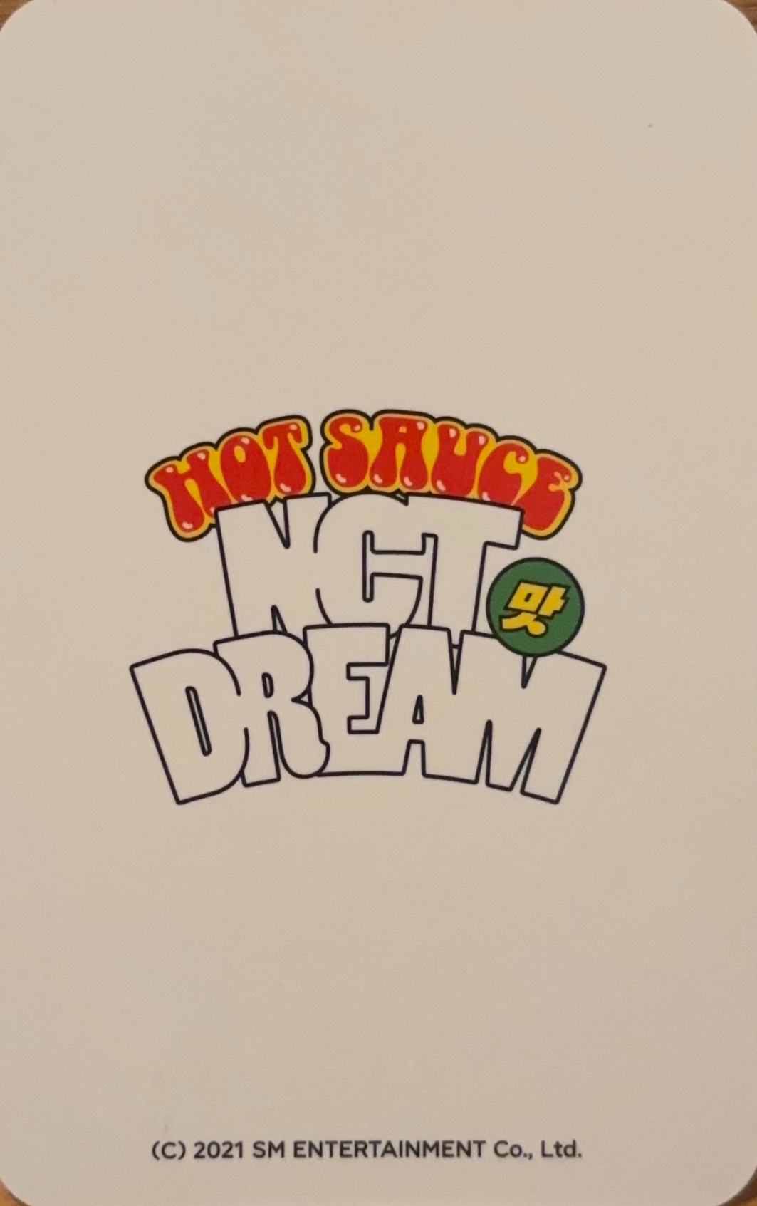 Jisung NCT DREAM photocard back side - Keyring set