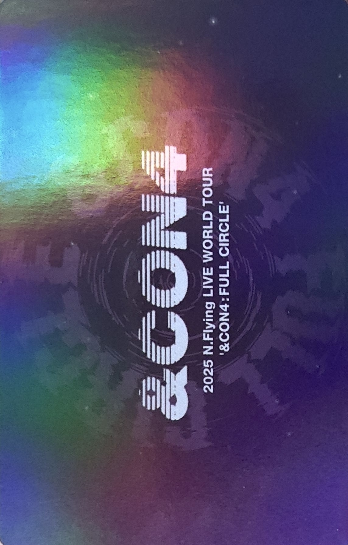 Hweseung, Chahun, Jaehyun, Dongsung & Seunghyub N.Flying photocard back side - US/Europe MD - Photocard Set (Holo ver.)
